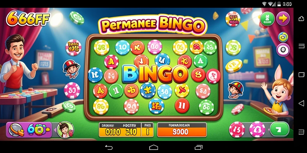Tampilan menarik dari gameplay Bingo di 666FF.
