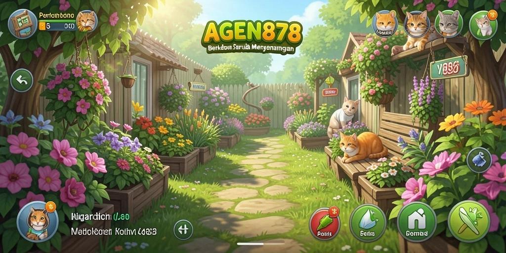 Tampilan menarik dari gameplay AGEN878 dalam bertani.
