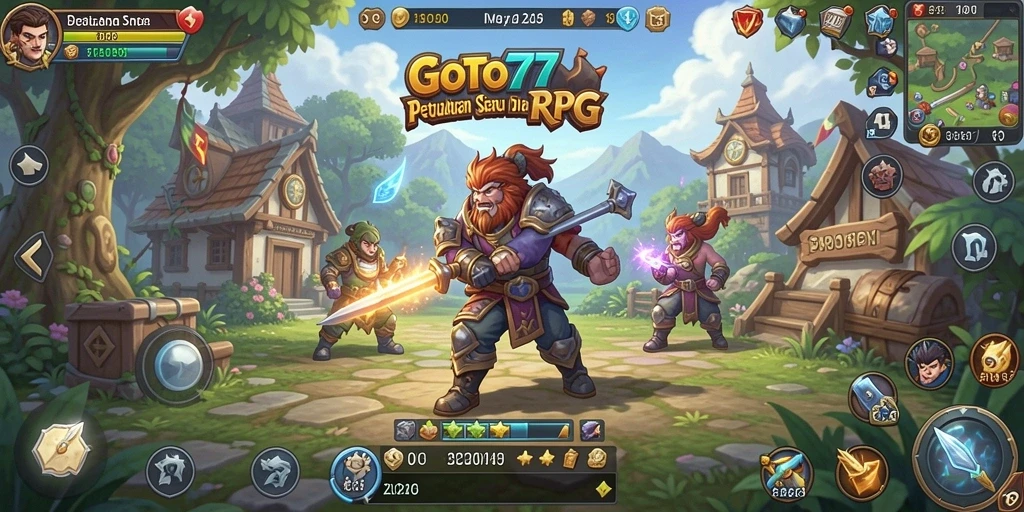 Tampilan gameplay RPG yang menegangkan dan menarik di GOTO77.